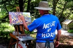 1 - Artist Bill Ternay at work.