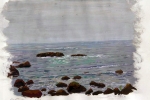 "Monhegan Rocks" by Fred Danziger
