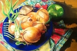 Terry Boyle - Onions on Blue Plate 72 dpi 700 pix.jpg